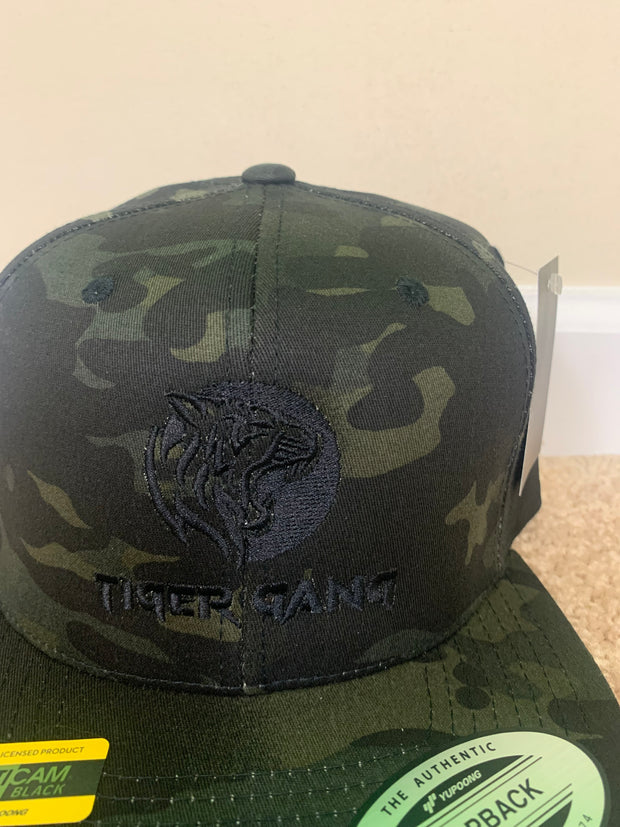Snap Back Hat | Black Camo Hat | Tony life