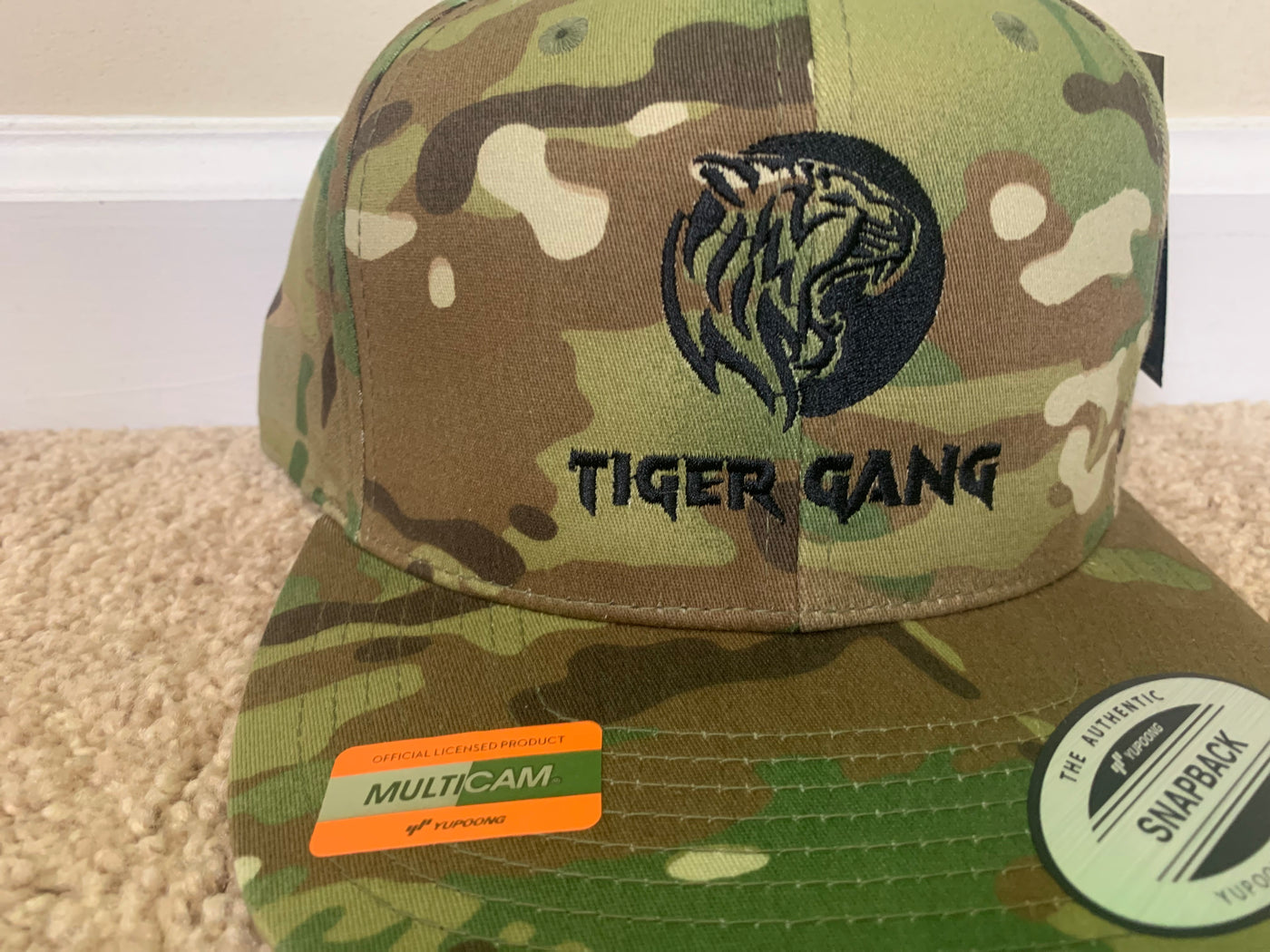 Snap Back Camo Hat | Snap Back Hat | Tiger Camo Hat | Tony life